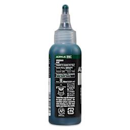 Holbein Acrylic Ink - Viridian Hue, 100 ml, back