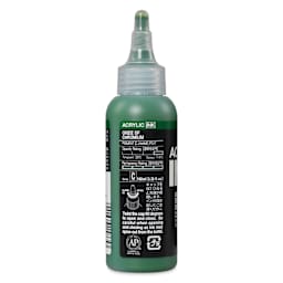 Holbein Acrylic Ink - Oxide of Chromium, 100 ml, back