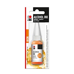 Alcohol Ink Neon Orange