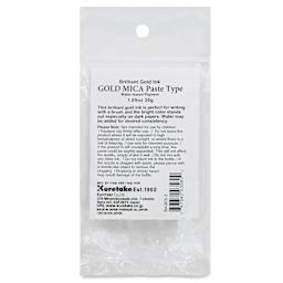 Kuretake Gold Mica Ink Paste - Gold, 30 g, Bottle, packaging