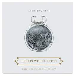 Ferris Wheel Press Fountain Pen Ink - April Showers, 38 ml (swatch of ink)