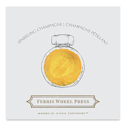 Ferris Wheel Press Fountain Pen Ink - Sparkling Champagne, 38 ml (swatch of ink)