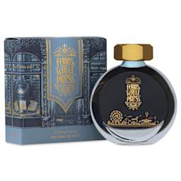 Ferris Wheel Press Fountain Pen Ink - Storied Blue, 38 ml, bottle and packaging