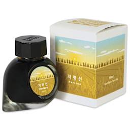 Colorverse Korea Special Fountain Pen Ink - 59 Horizon, jar next to packaging box