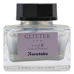 Kuretake Ink-Café Drop of Shimmer Ink Additive - Glitter, 20 ml, front of bottle
