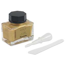 Kuretake Ink-Café Drop of Shimmer Ink Additive - Gold, 20 ml, bottle with dropper