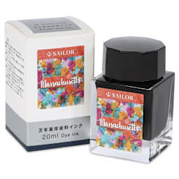 Sailor USA State Ink - Massachusetts, Autumn Orange, 20 ml, with packaging