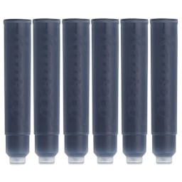 Kaweco Fountain Pen Ink Cartridges - Smokey Grey, cartridges laid out