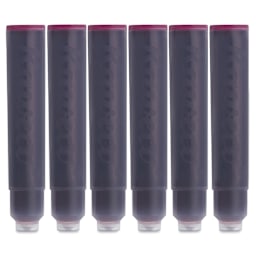 Kaweco Fountain Pen Ink Cartridges - Ruby Red, cartridges laid out
