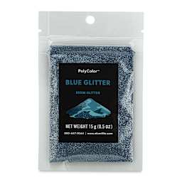 PolyColor Resin Glitter - Blue, 15 g (Front of packaging)