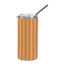 Craft Express Sublimation Printing Stainless Steel Tumblers - 16 oz, White, Set of 4 (finished tumbler example)