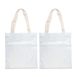 Craft Express Sublimation Printing Tote Bag - Glitter, Pkg of 2 (out of packaging)