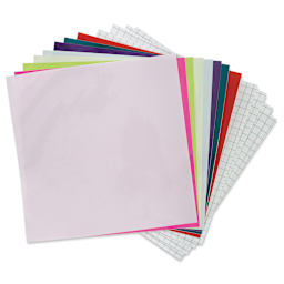 Craft Express Vinyl Sheets - Color Changing, Assorted Colors, 12" x 12", Set of 8 (out of packaging)