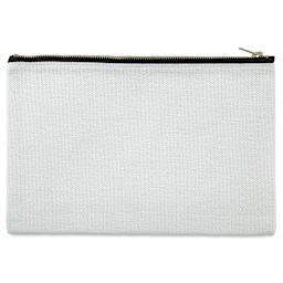 Craft Express Sublimation Printing Makeup Case - Polyester Linen (blank case, back)
