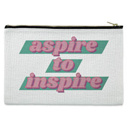 Craft Express Sublimation Printing Makeup Case - Polyester Linen (printed example)