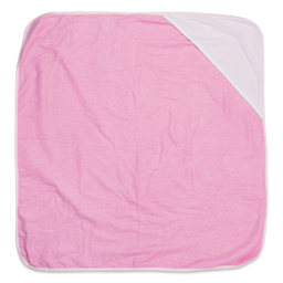 Craft Express Sublimation Printing Baby Products - Hooded Towel, Pink, Pkg of 2 (pink baby towel with blank hood)
