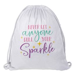 Craft Express Sublimation Printing Drawstring Backpacks - Glitter, Pkg of 2 with sublimation printing