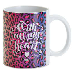 Craft Express Sublimation Pattern Transfer Sheets - Dynamic Leo, applied to mug with love saying