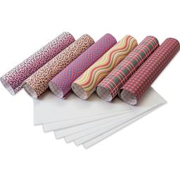 Craft Express Sublimation Pattern Transfer Sheets - Assorted 2, 12" x 12", Pkg of 6