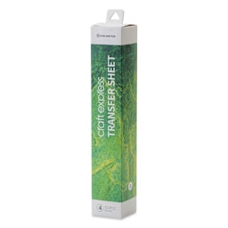 Craft Express Sublimation Pattern Transfer Sheets - Electric Lake Green, 12" x 12", Pkg of 4 front of box