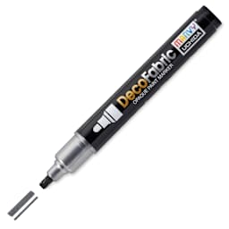 Marvy Uchida DecoFabric Opaque Paint Marker - Pearl Black, Medium Tip