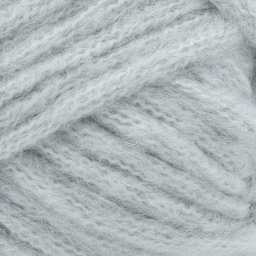 Lion Brand Feels Like Butta Thick & Quick Yarn - Quiet Grey, close-up