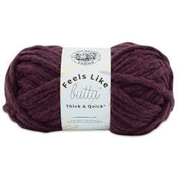 Lion Brand Feels Like Butta Thick & Quick Yarn - Vineyard Wine