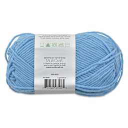 Needle Crafters Milk Cotton Yarn - Light Blue, back of the packaging