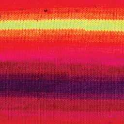 Premier Yarn Sweet Roll Vivid Yarn - It's Electric, 174 yds, close-up of the pattern