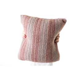 Lion Brand Basic Stitch Anti-Microbial Yarn, throw pillow made with yarn