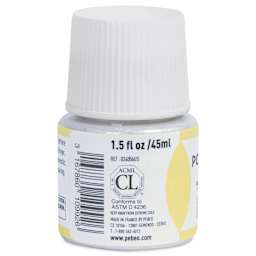 Pebeo Porcelaine 150 Paint - Pearl White, Shimmer, 45 ml bottle (side)
