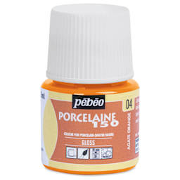Pebeo Porcelaine 150 Paint - Agate Orange, Transparent, 45 ml bottle
