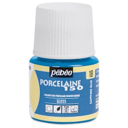 Pebeo Porcelaine 150 Paint - Sapphire, Transparent, 45 ml bottle