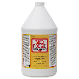 Plaid Mod Podge - Matte Finish, Gallon, front of the jug