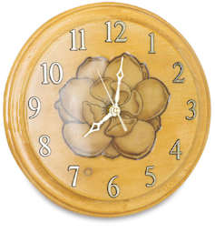 Finished Clock with Envirotex Lite Epoxy Resin applied