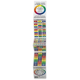 Artist’s Color Wheel Pocket Mixing Guide (partially unfolded)