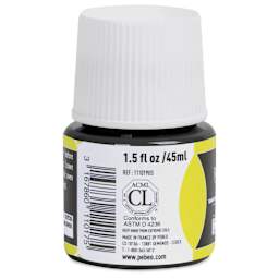 Pebeo Vitrea 160 Glass Paint - Ink Black, Glossy, 45 ml bottle (side)