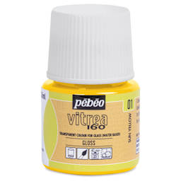 Pebeo Vitrea 160 Glass Paint - Sun Yellow, Glossy, 45 ml bottle