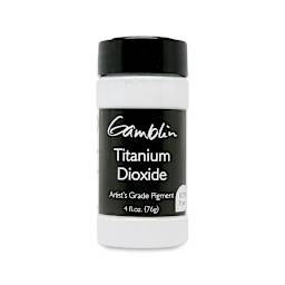 Gamblin Artist's Grade Pigment - Titanium White  Dioxide, 4 oz bottle