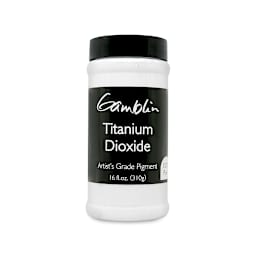 Gamblin Artist's Grade Pigment - Titanium White Dioxide, 16 oz jar