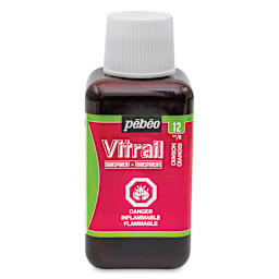 Pebeo Vitrail Paint - Crimson, 250 ml bottle