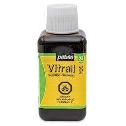 Pebeo Vitrail Paint - Lemon, 250 ml bottle