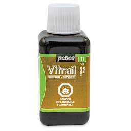 Pebeo Vitrail Paint - Brown, 250 ml bottle