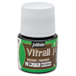 Pebeo Vitrail Paint - Brown, 45 ml bottle