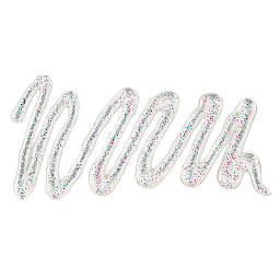Pebeo Vitrail Cerne Relief Outliner - Transparent Glitter swatch
