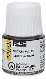 Pebeo Vitrail Paint - Glitter Medium 45 ml bottle shown