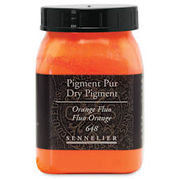 Sennelier Dry Pigment - Fluorescent Orange, 100 g jar
