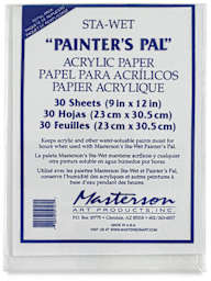 Masterson Sta-Wet Painter's Pal Palette - Acrylic Film, Pkg of 30