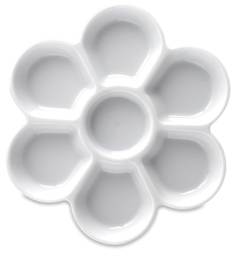 Richeson 7-Well Flower Palette - Top view showing wells