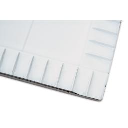 Close-up of palette wells